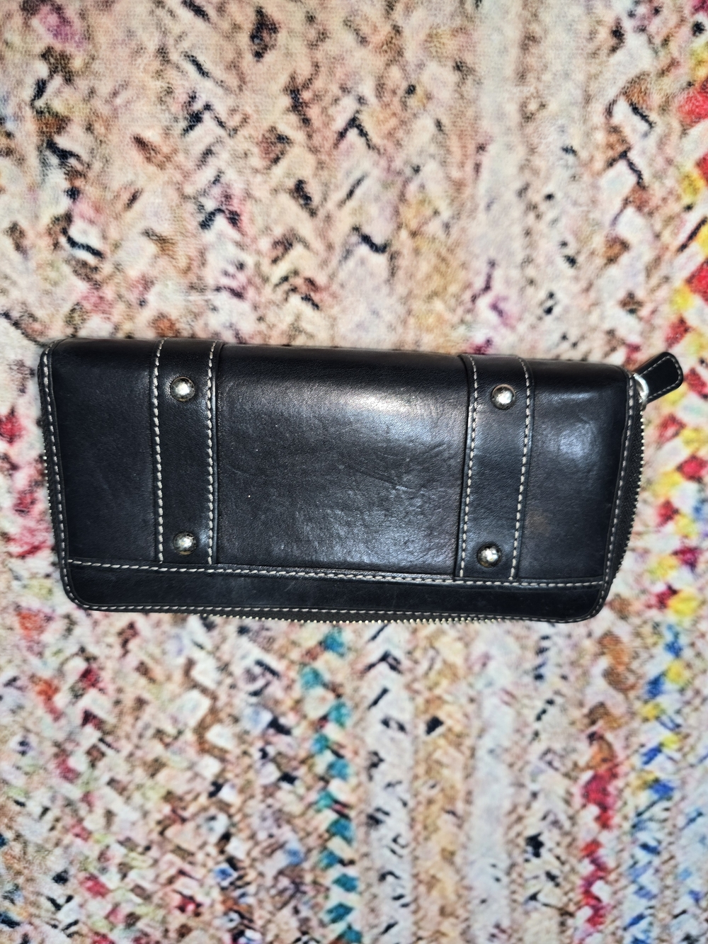 Coach Black Soho Zoe Leather Zip Wallet with Buckle Detail - Picture 6 of 6